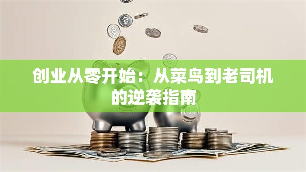 创业从零开始：从菜鸟到老司机的逆袭指南