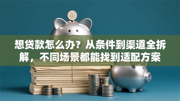 想贷款怎么办？从条件到渠道全拆解，不同场景都能找到适配方案