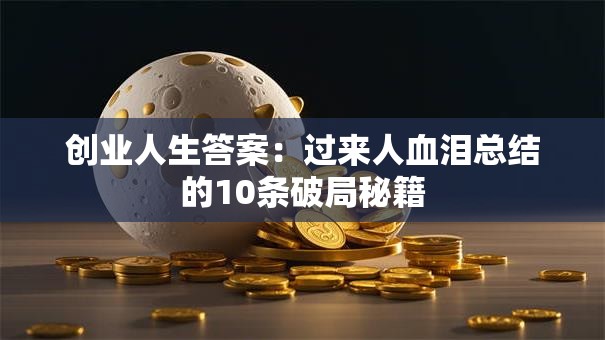 创业人生答案：过来人血泪总结的10条破局秘籍