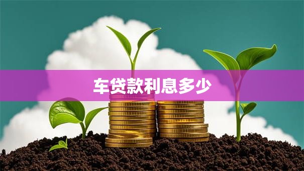 车贷款利息多少