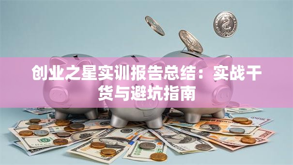 创业之星实训报告总结：实战干货与避坑指南