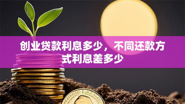 创业贷款利息多少，不同还款方式利息差多少