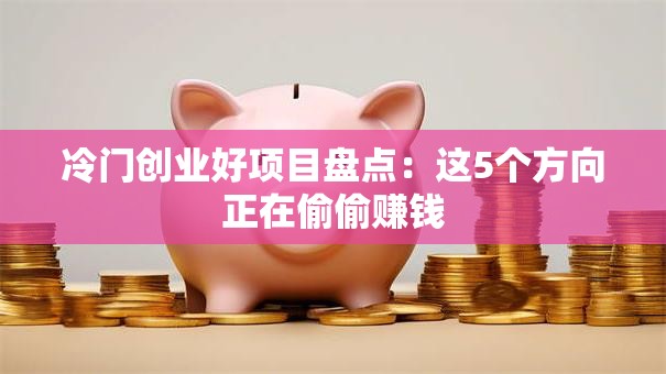 冷门创业好项目盘点：这5个方向正在偷偷赚钱