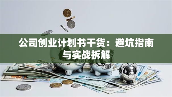 公司创业计划书干货：避坑指南与实战拆解