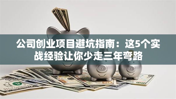 公司创业项目避坑指南：这5个实战经验让你少走三年弯路