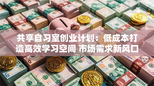 共享自习室创业计划：低成本打造高效学习空间 市场需求新风口！
