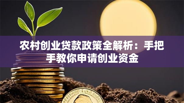 农村创业贷款政策全解析：手把手教你申请创业资金