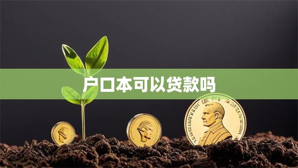 户口本可以贷款吗