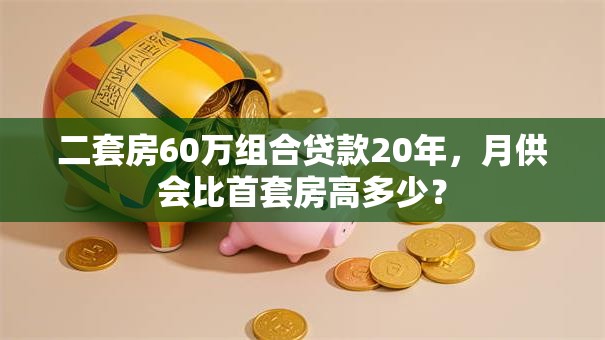 二套房60万组合贷款20年，月供会比首套房高多少？