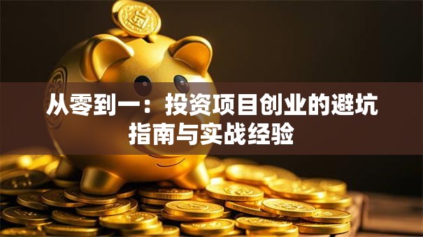 从零到一：投资项目创业的避坑指南与实战经验