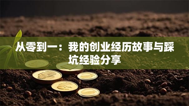 从零到一：我的创业经历故事与踩坑经验分享