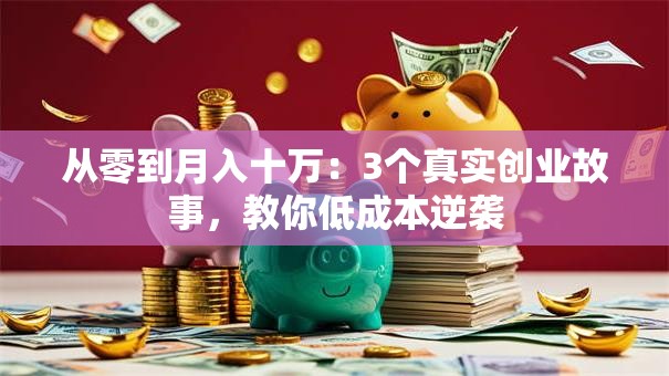 从零到月入十万：3个真实创业故事，教你低成本逆袭