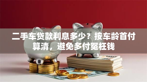 二手车贷款利息多少？按车龄首付算清，避免多付冤枉钱