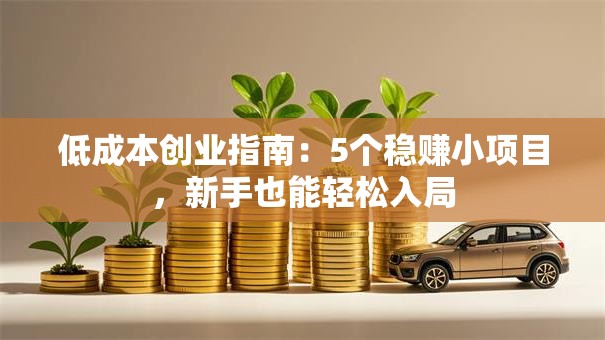 低成本创业指南：5个稳赚小项目，新手也能轻松入局