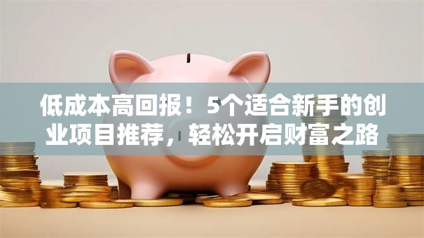 低成本高回报！5个适合新手的创业项目推荐，轻松开启财富之路