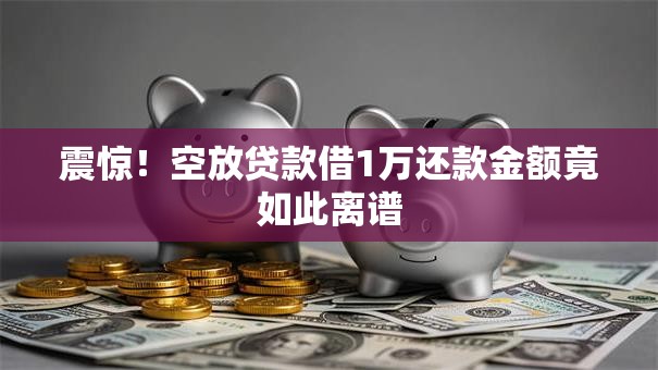 震惊！空放贷款借1万还款金额竟如此离谱