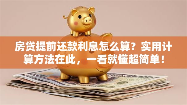 房贷提前还款利息怎么算？实用计算方法在此，一看就懂超简单！