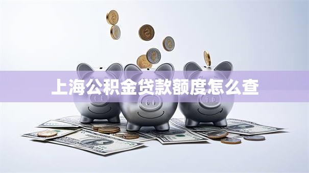 上海公积金贷款额度怎么查