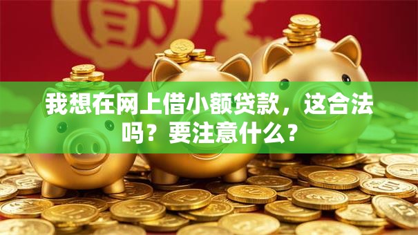 我想在网上借小额贷款，这合法吗？要注意什么？