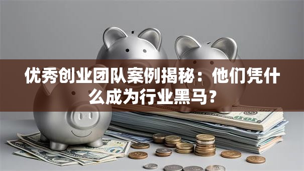 优秀创业团队案例揭秘：他们凭什么成为行业黑马？
