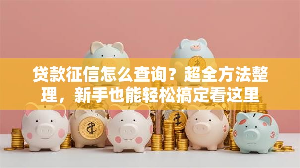 贷款征信怎么查询？超全方法整理，新手也能轻松搞定看这里