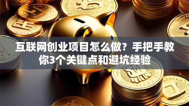 互联网创业项目怎么做？手把手教你3个关键点和避坑经验