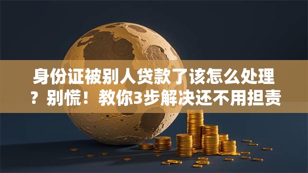 身份证被别人贷款了该怎么处理？别慌！教你3步解决还不用担责