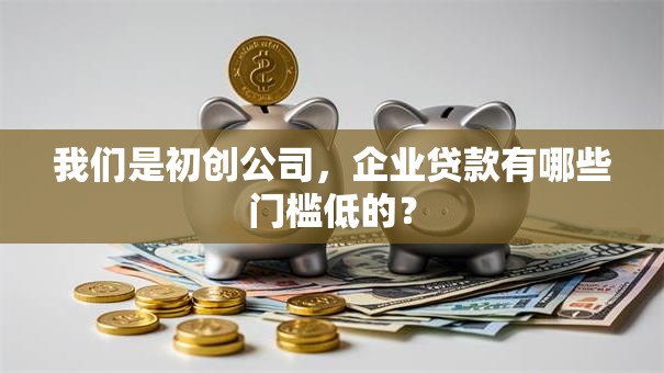 我们是初创公司，企业贷款有哪些门槛低的？