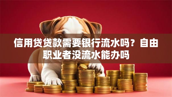 信用贷贷款需要银行流水吗？自由职业者没流水能办吗