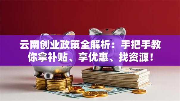 云南创业政策全解析：手把手教你拿补贴、享优惠、找资源！