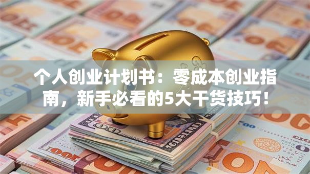 个人创业计划书：零成本创业指南，新手必看的5大干货技巧！