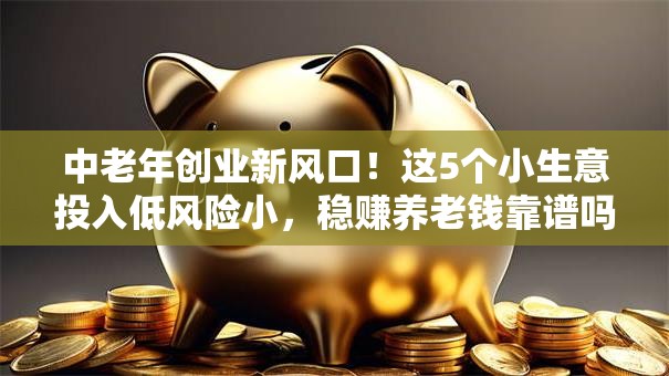 中老年创业新风口！这5个小生意投入低风险小，稳赚养老钱靠谱吗？