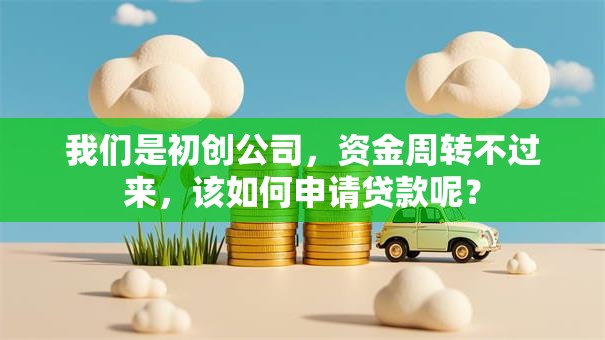 我们是初创公司，资金周转不过来，该如何申请贷款呢？