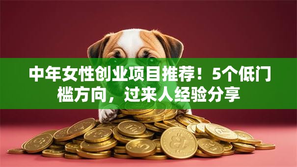 中年女性创业项目推荐！5个低门槛方向，过来人经验分享