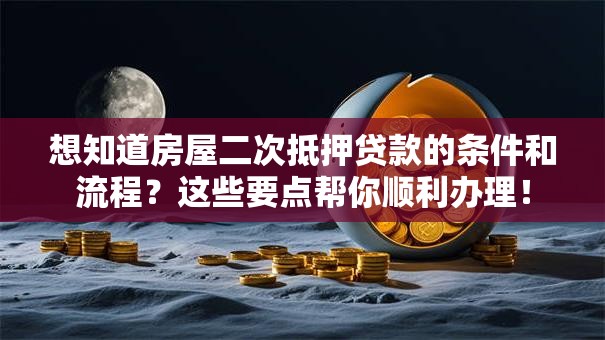 想知道房屋二次抵押贷款的条件和流程？这些要点帮你顺利办理！