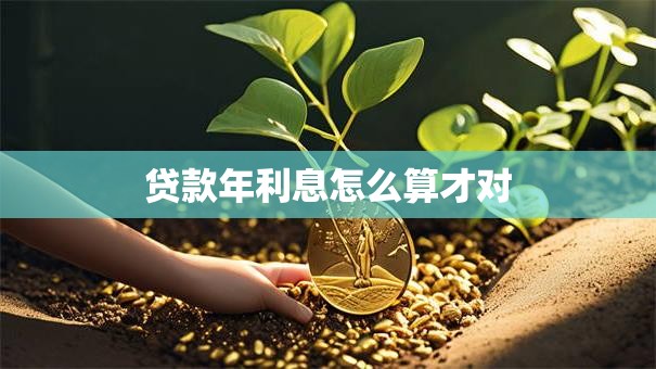 贷款年利息怎么算才对