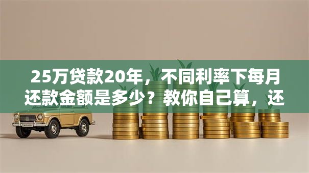 25万贷款20年，不同利率下每月还款金额是多少？教你自己算，还附具体数额参考！