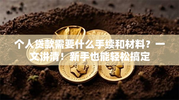 个人贷款需要什么手续和材料？一文讲清！新手也能轻松搞定