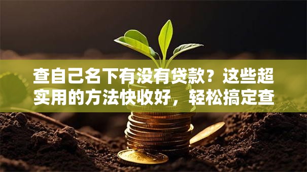 查自己名下有没有贷款？这些超实用的方法快收好，轻松搞定查询