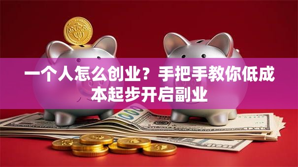 一个人怎么创业?手把手教你低成本起步开启副业 一个人怎么创业?手把手教你低成本起步开启副业