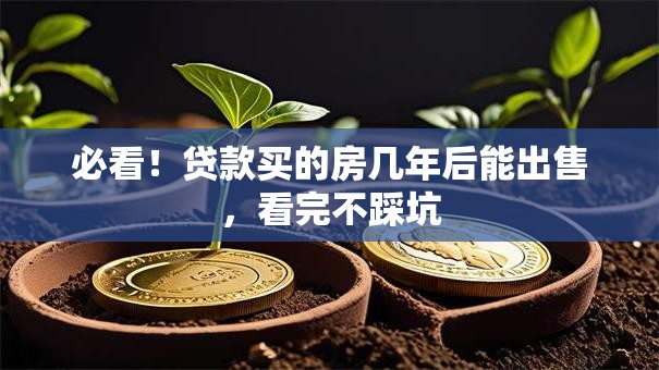 必看！贷款买的房几年后能出售，看完不踩坑