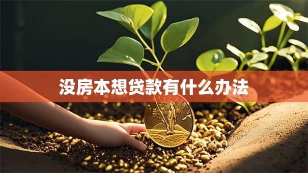 没房本想贷款有什么办法
