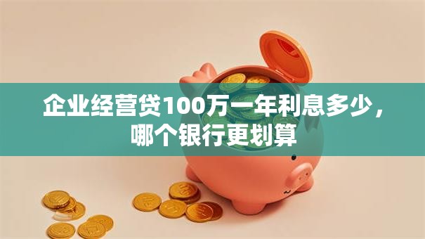 企业经营贷100万一年利息多少，哪个银行更划算