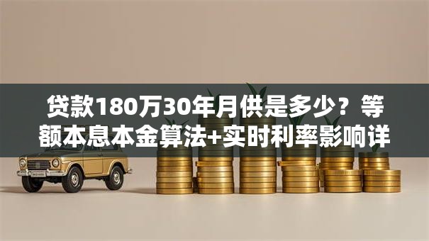 贷款180万30年月供是多少？等额本息本金算法+实时利率影响详解