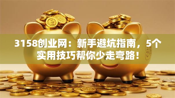 3158创业网：新手避坑指南，5个实用技巧帮你少走弯路！