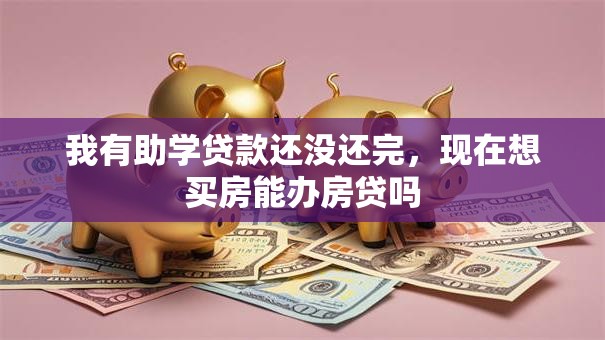 我有助学贷款还没还完，现在想买房能办房贷吗