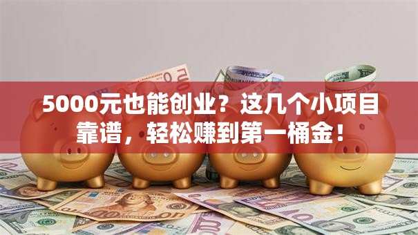 5000元也能创业？这几个小项目靠谱，轻松赚到第一桶金！