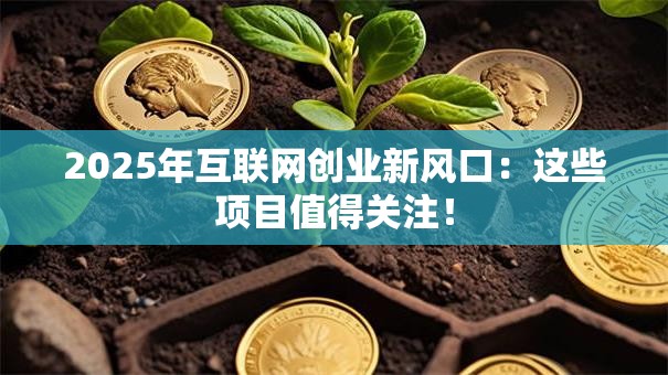 2025年互联网创业新风口：这些项目值得关注！