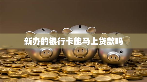 新办的银行卡能马上贷款吗