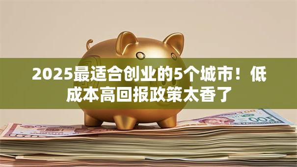 2025最适合创业的5个城市！低成本高回报政策太香了